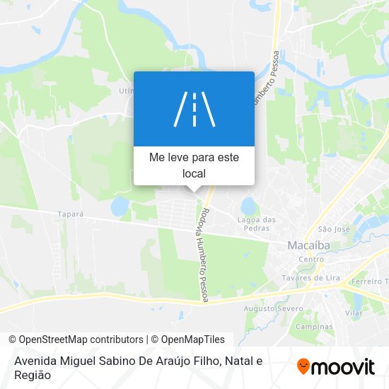 Avenida Miguel Sabino De Araújo Filho mapa
