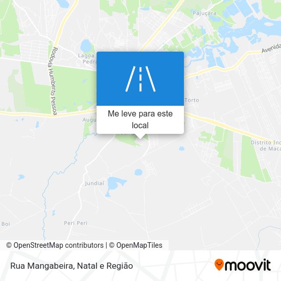 Rua Mangabeira mapa