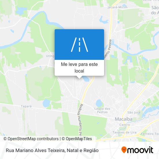 Rua Mariano Alves Teixeira mapa