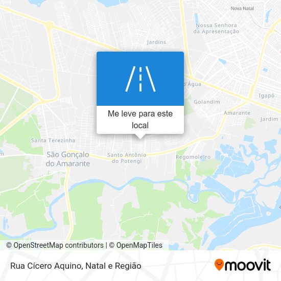 Rua Cícero Aquino mapa