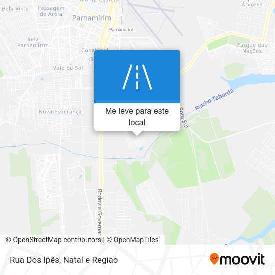 Rua Dos Ipês mapa