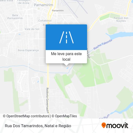 Rua Dos Tamarindos mapa