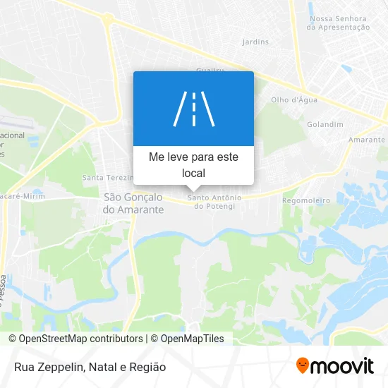 Rua Zeppelin mapa
