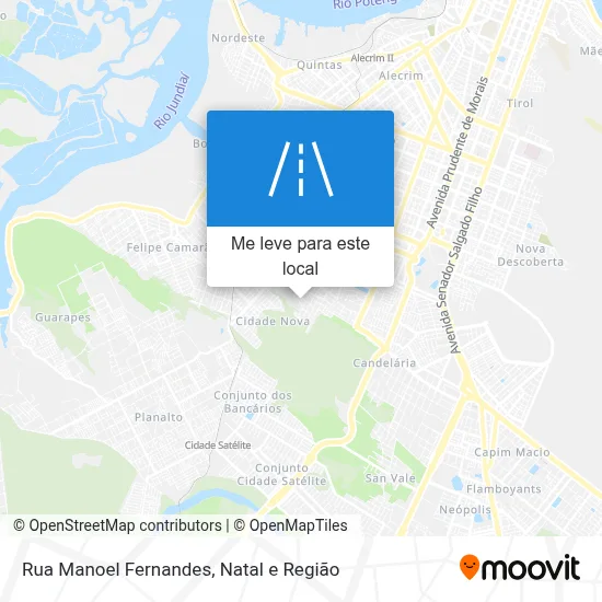 Rua Manoel Fernandes mapa