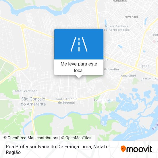 Rua Professor Ivanaldo De França Lima mapa