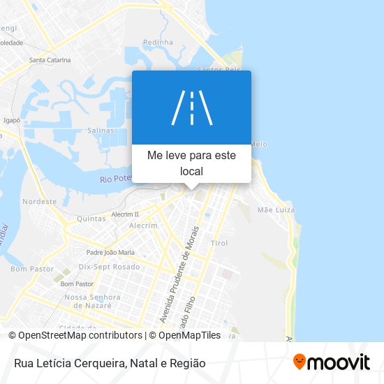 Rua Letícia Cerqueira mapa