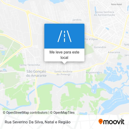 Rua Severino Da Silva mapa