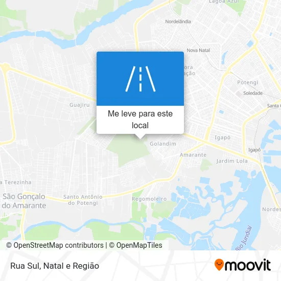 Rua Sul mapa
