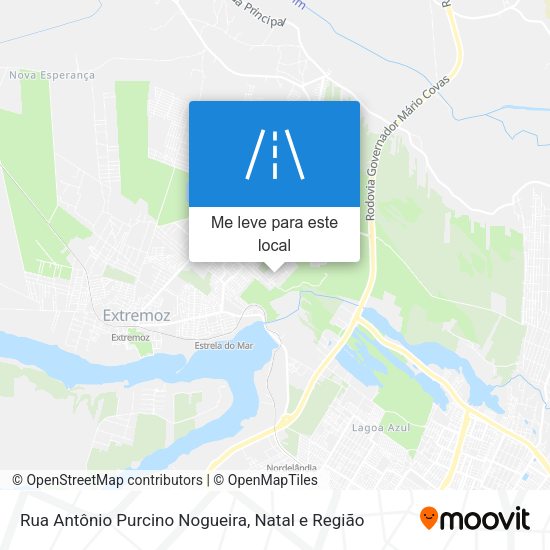 Rua Antônio Purcino Nogueira mapa