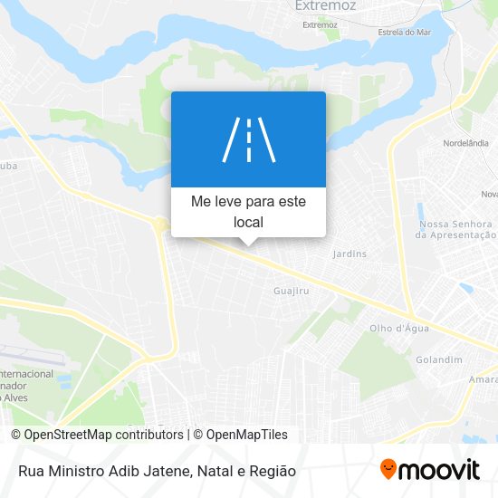 Rua Ministro Adib Jatene mapa