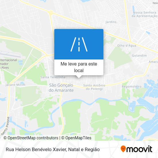 Rua Helson Benévelo Xavier mapa