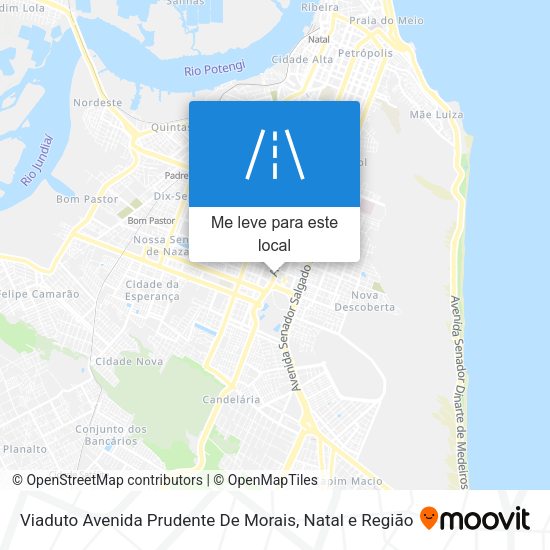 Viaduto Avenida Prudente De Morais mapa
