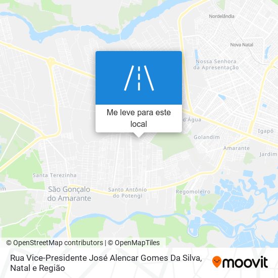 Rua Vice-Presidente José Alencar Gomes Da Silva mapa