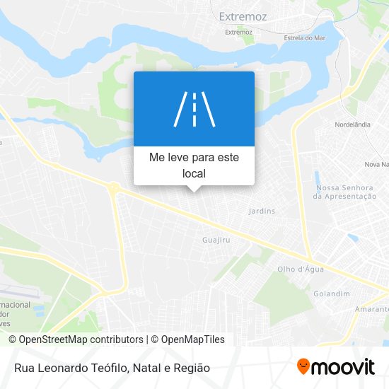 Rua Leonardo Teófilo mapa