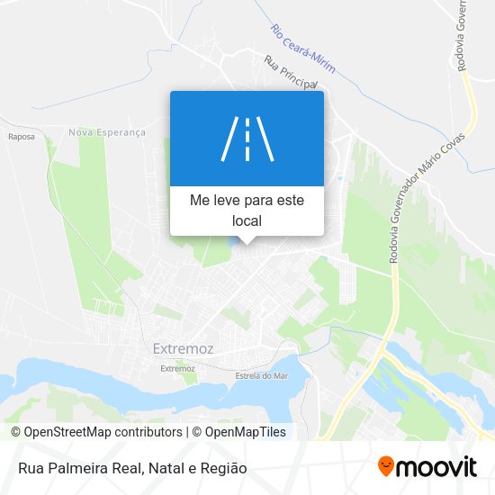 Rua Palmeira Real mapa