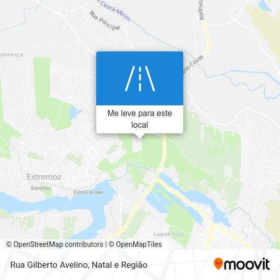 Rua Gilberto Avelino mapa