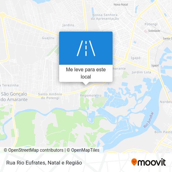 Rua Rio Eufrates mapa