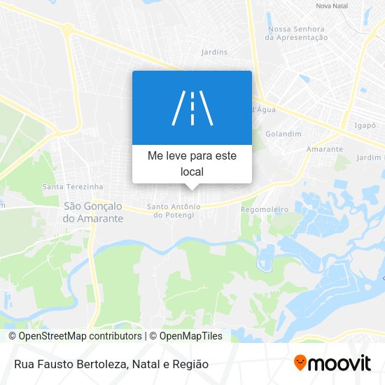 Rua Fausto Bertoleza mapa