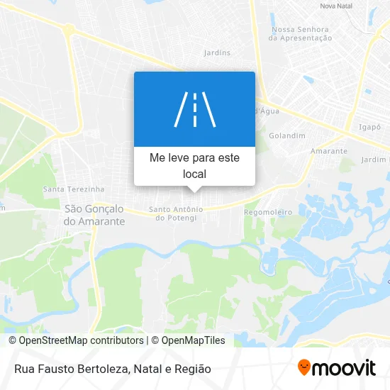 Rua Fausto Bertoleza mapa