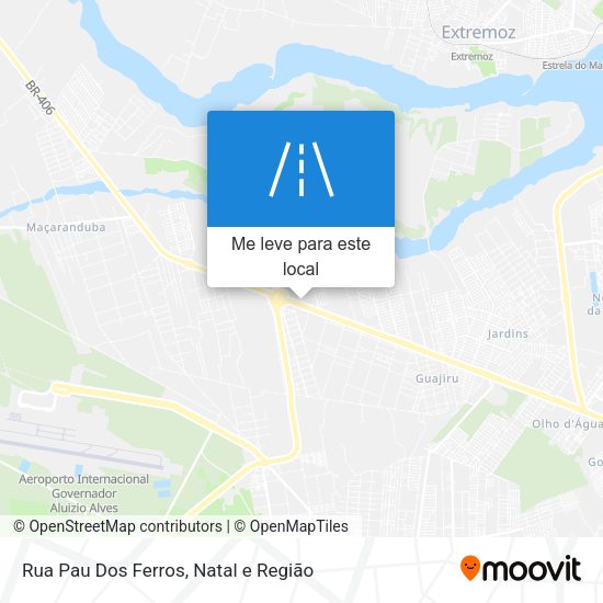 Rua Pau Dos Ferros mapa