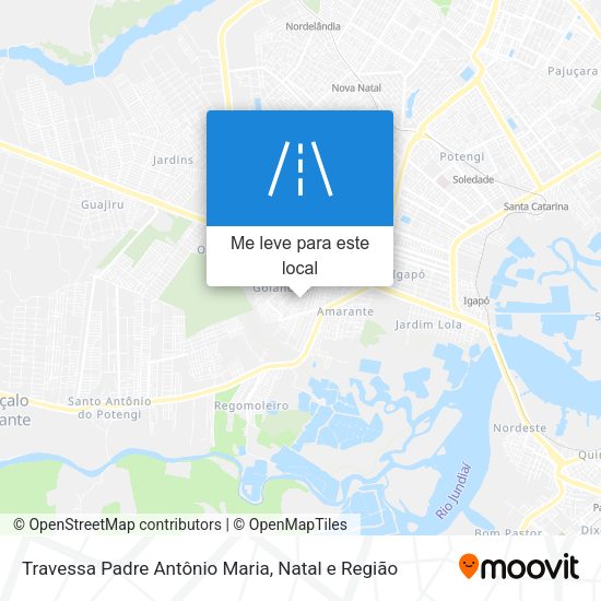 Travessa Padre Antônio Maria mapa