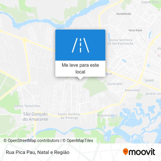 Rua Pica Pau mapa