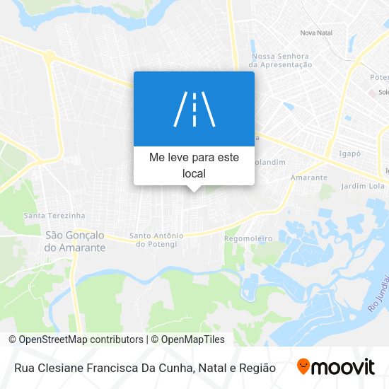Rua Clesiane Francisca Da Cunha mapa