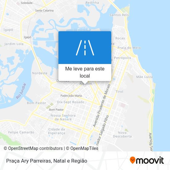Praça Ary Parreiras mapa
