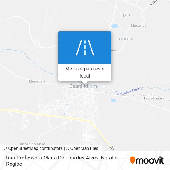 Rua Professora Maria De Lourdes Alves mapa