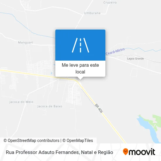 Rua Professor Adauto Fernandes mapa