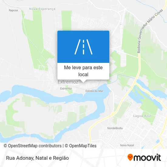 Rua Adonay mapa