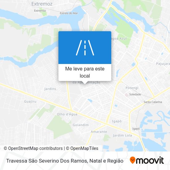 Travessa São Severino Dos Ramos mapa