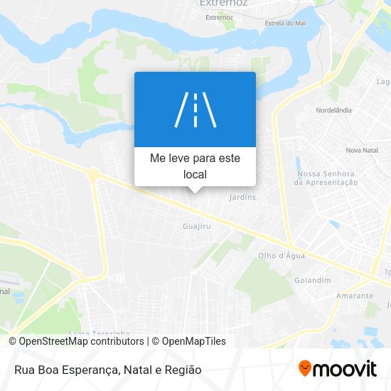 Rua Boa Esperança mapa