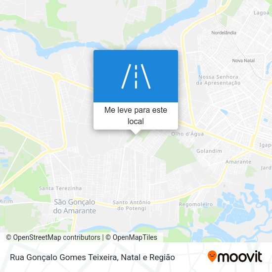 Rua Gonçalo Gomes Teixeira mapa