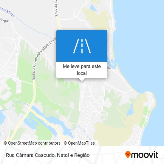 Rua Câmara Cascudo mapa
