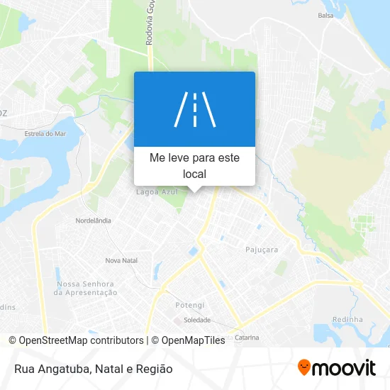 Rua Angatuba mapa
