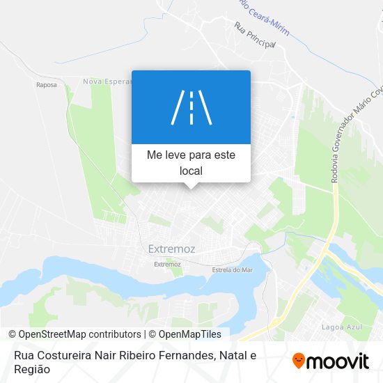 Rua Costureira Nair Ribeiro Fernandes mapa