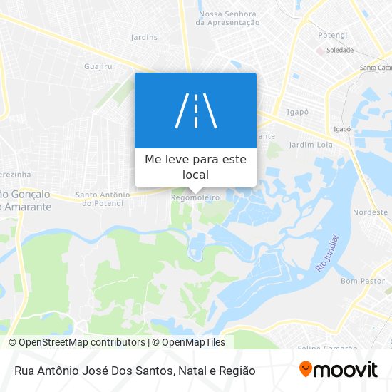 Rua Antônio José Dos Santos mapa