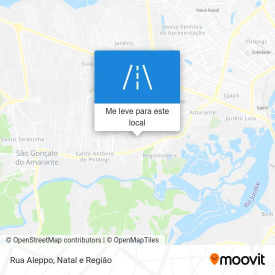 Rua Aleppo mapa