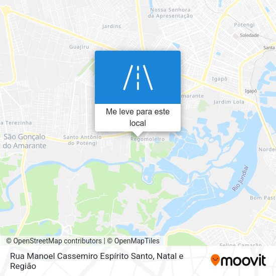 Rua Manoel Cassemiro Espírito Santo mapa
