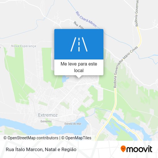 Rua Ítalo Marcon mapa