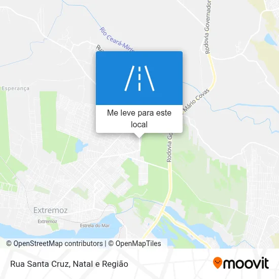 Rua Santa Cruz mapa