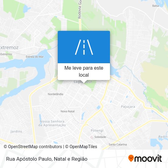 Rua Apóstolo Paulo mapa