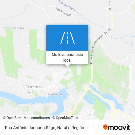 Rua Antônio Januário Rêgo mapa