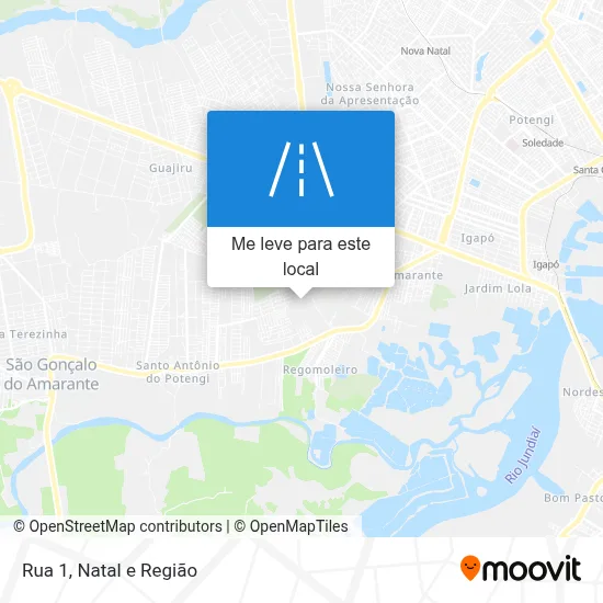 Rua 1 mapa