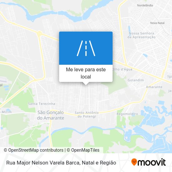 Rua Major Nelson Varela Barca mapa