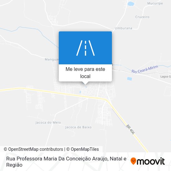 Rua Professora Maria Da Conceição Araújo mapa