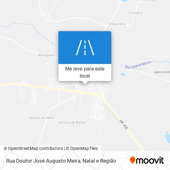 Rua Doutor José Augusto Meira mapa