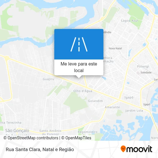 Rua Santa Clara mapa