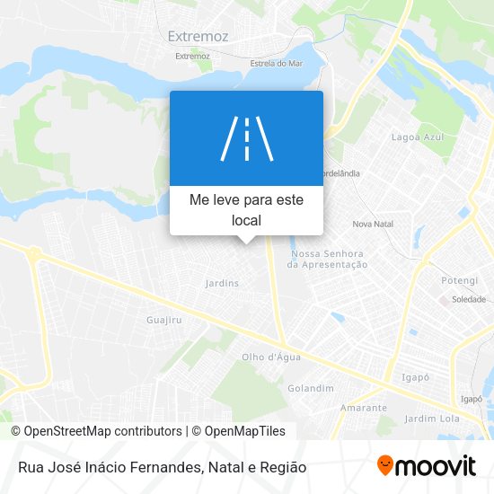 Rua José Inácio Fernandes mapa